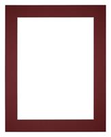Your Decoration Passe-Partout 56x71cm/46x61cm Karton Wijnrood Rand 5cm Recht