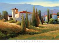 PGM Carol Jessen - Blue Shadow in Tuscany I Kunstdruk 91x66cm