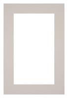 Your Decoration Passe-Partout 61x91,5cm/51x81,5cm Karton Grijs Graniet Rand 5cm Recht