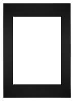 Your Decoration Passe-Partout 59,4x84cm/42x59,4cm A1/A2 Karton Zwart Rand Recht