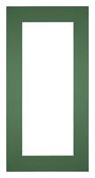 Your Decoration Passe-Partout 45x80cm/33x68cm Karton Groen Bos Rand 6cm Recht