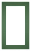 Your Decoration Passe-Partout 30x50cm/20x40cm Karton Groen Bos Rand 5cm Recht