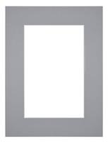 Your Decoration Passe-Partout 45x60cm/33x48cm Karton Grijs Rand 6cm Recht