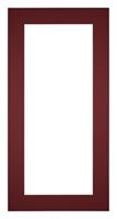 Your Decoration Passe-Partout 40x70cm/30x60cm Karton Wijnrood Rand 5cm Recht