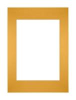 Your Decoration Passe-Partout 21x29,7cm/14,8x21cm A4/A5 Karton Geel Rand Recht