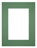 Your Decoration Passe-Partout 45x60cm/33x48cm Karton Groen Bos Rand 6cm Recht