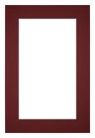 Your Decoration Passe-Partout 61x91,5cm/51x81,5cm Karton Wijnrood Rand 5cm Recht