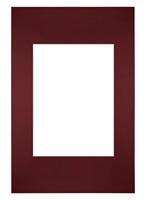 Your Decoration Passe-Partout 20x30cm/13x18cm Karton Wijnrood Rand Recht