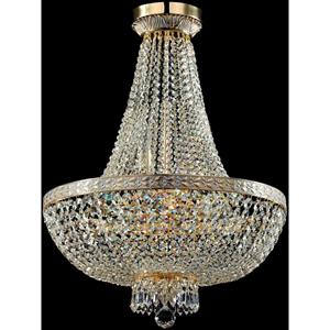 Maytoni Bella kroonluchter, goudkleurig, kristal, Ø 50 cm