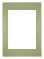 Your Decoration Passe-Partout 42x59,4cm/29,7x42cm A2/A3 Karton Mintgroen Rand Recht