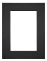 Your Decoration Passe-Partout 45x60cm/33x48cm Karton Zwart Rand 6cm Recht