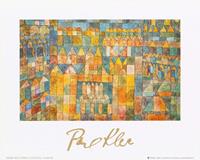 Paul Klee - Tempelviertel von Pert, 1928 Kunstdruk 30x24cm