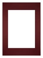 Your Decoration Passe-Partout 42x59,4cm/29,7x42cm A2/A3 Karton Wijnrood Rand Recht