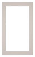 Your Decoration Passe-Partout 30x50cm/22x42cm Karton Grijs Graniet Rand 4cm Recht