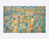 Paul Klee - Tempelviertel von Pert, 1928 Kunstdruk 50x40cm