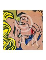 Roy Lichtenstein - Kiss V Kunstdruk 35.5x28cm