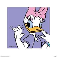 Daisy Duck Lilac Kunstdruk 40x40cm