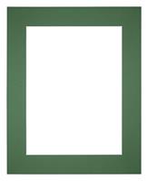 Your Decoration Passe-Partout 55x65cm/43x53cm Karton Groen Bos Rand 6cm Recht