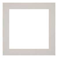 Your Decoration Passe-Partout 25x25cm/15x15cm Karton Grijs Graniet Rand 5cm Recht
