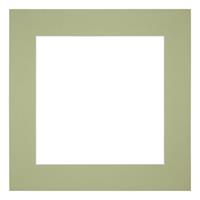 Your Decoration Passe-Partout 45x45cm/33x33cm Karton Mintgroen Rand 6cm Recht
