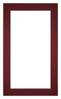 Your Decoration Passe-Partout 30x50cm/22x42cm Karton Wijnrood Rand 4cm Recht