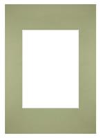 Your Decoration Passe-Partout 21x29,7cm/13x18cm A4 Karton Mintgroen Rand Recht