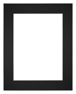 Your Decoration Passe-Partout 28x35cm/16x23cm Karton Zwart Rand 6cm Recht