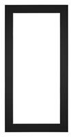 Your Decoration Passe-Partout 45x80cm/37x72cm Karton Zwart Rand 4cm Recht