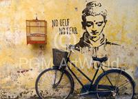Edition Street - No self no fear Kunstdruk 50x70cm