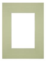 Your Decoration Passe-Partout 18x24cm/10x15cm Karton Mintgroen Rand Recht