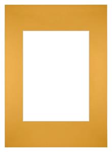 Your Decoration Passe-Partout 20x28cm/13x18cm Karton Geel Rand Recht