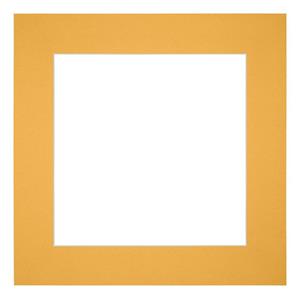Your Decoration Passe-Partout 50x50cm/38x38cm Karton Geel Rand 6cm Recht