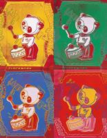 PGM Andy Warhol - Four Pandas 1983 Kunstdruk 65x84cm