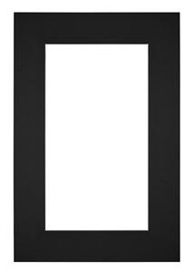 Your Decoration Passe-Partout 62x93cm/50x81cm Karton Zwart Rand 6cm Recht