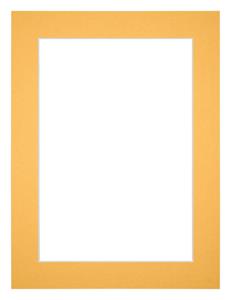 Your Decoration Passe-Partout 45x60cm/37x52cm Karton Geel Rand 4cm Recht
