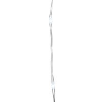 Bellatio Draadverlichting Zilverdraad 20 Witte Lampjes - 95 Cm