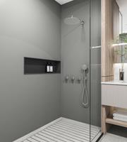 Saniclear Plus inbouw regendouche met 30cm hoofddouche en muurarm chroom