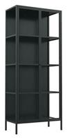 ebuy24 Vitrine Newcastle Vitrinenschrank H180 mit 2 Glastüren, sc