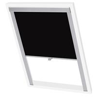 vidaXL Verdunklungsrollo Schwarz SK08 