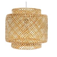 ATMOSPHERA Liby hanglamp in natuurlijk bamboe - Diameter 40 cm - Beige