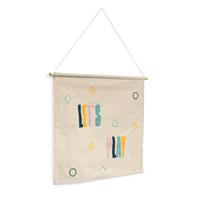 kavehome Dipsi Wandteppich 100% Baumwolle mehrfarbig let's play 52 x 60 cm - Kave Home