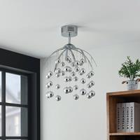 Lindby Kinia LED-Deckenleuchte mit Chromkugeln
