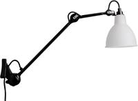 Lampe Gras N222 Wall Lamp Mat Black & Opal Glass