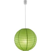 BES LED Led Hanglamp - Hangverlichting - Trion Ponton - E27 Fitting - Rond at Groen - Papier