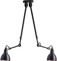 Lampe Gras N302 Ceiling Lamp Double Mat Black & Mat Black & Copper
