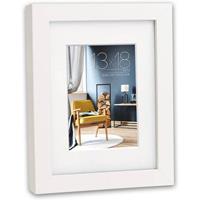 Zep Houten Fotolijst Met Passepartout Niki Wit Voor Foto 10x15 Of 15x20 - V5968w