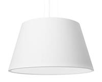 solluxlighting Cylindrical Pendant Light White 45cm E27 Zylindrische Pendelleuchte Weiß 45cm E27