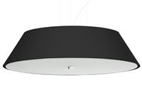 solluxlighting Cylindrical Pendant Light Black 60cm E27 Zylindrische Pendelleuchte Schwarz 60cm E27