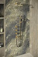 Hotbath Cobber X IBSX70CR357 ibsx70 inbouw doucheset met 2 stopkranen met plafondbuis 30 cm, m106 en glijstang - Chroom