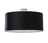 SL.0792 Deckenleuchte otto 60 schwarz l: 60, b: 60, h: 28cm, Fassung E27, dimmbar - Sollux